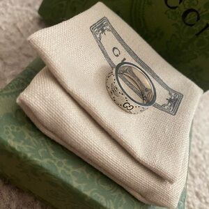 Gucci Silver Engraved Ring